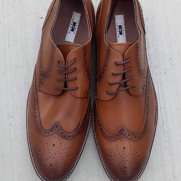 Joseph Abboud Greenwood Tan Wingtips 